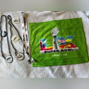 NFL Super Bowl LX Accessories Set - Green, White, Black